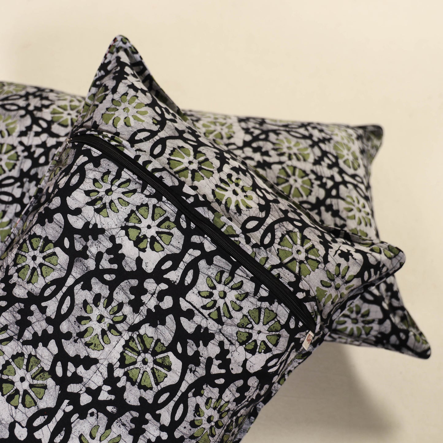 Hand Block Batik Print Pillow Covers (Set of 2) 19