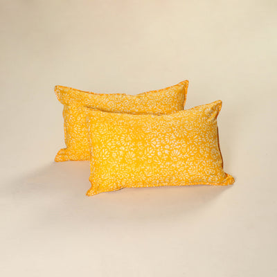 Hand Block Batik Print Pillow Covers (Set of 2) 21