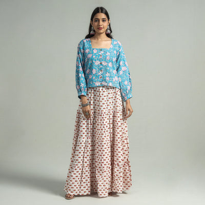 sanganeri long skirt 