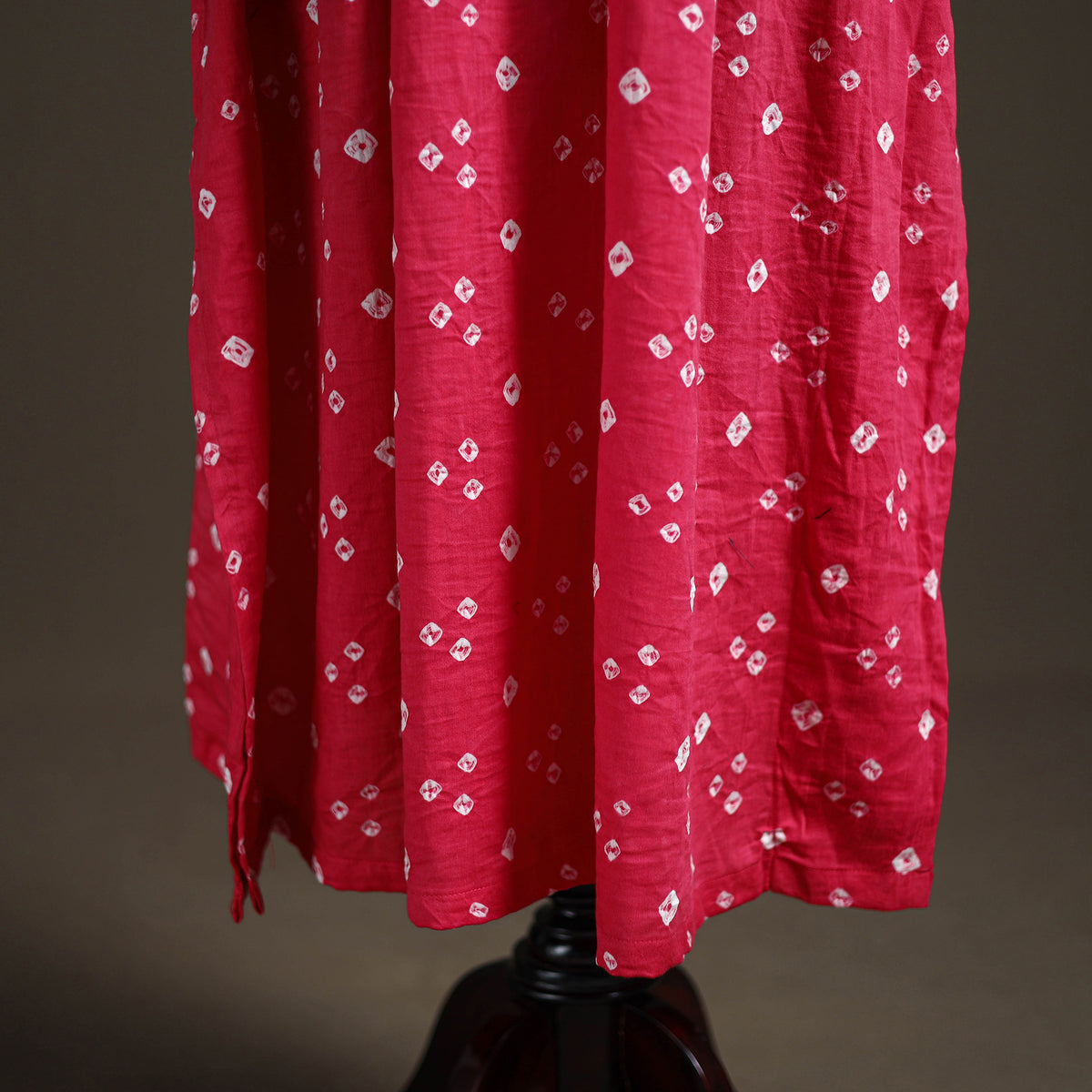 Bandhani Tie-Dye Cotton Long Kaftan 23
