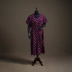Bandhani Tie-Dye Cotton Long Kaftan 24