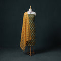 Pochampally Ikat Cotton Unstitched Dress Material: Kurta & Dupatta 04