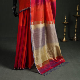 Handloom Kosa Pallu Maheshwari Silk Saree 21
