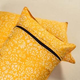 Hand Block Batik Print Pillow Covers (Set of 2) 21