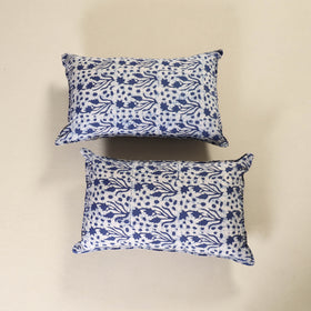 Hand Block Batik Print Pillow Covers (Set of 2) 22