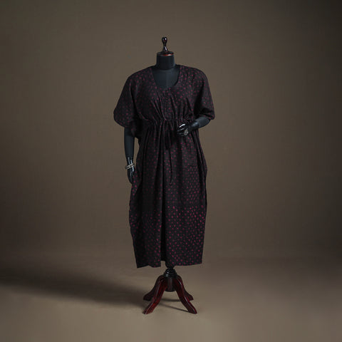 Bandhani Tie-Dye Cotton Long Kaftan 25