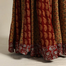  Multicolor 24 Kali Patchwork Cotton Bagh Print Skirt