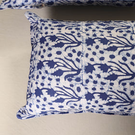 Hand Block Batik Print Pillow Covers (Set of 2) 22