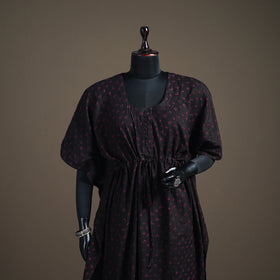 Bandhani Tie-Dye Cotton Long Kaftan 25