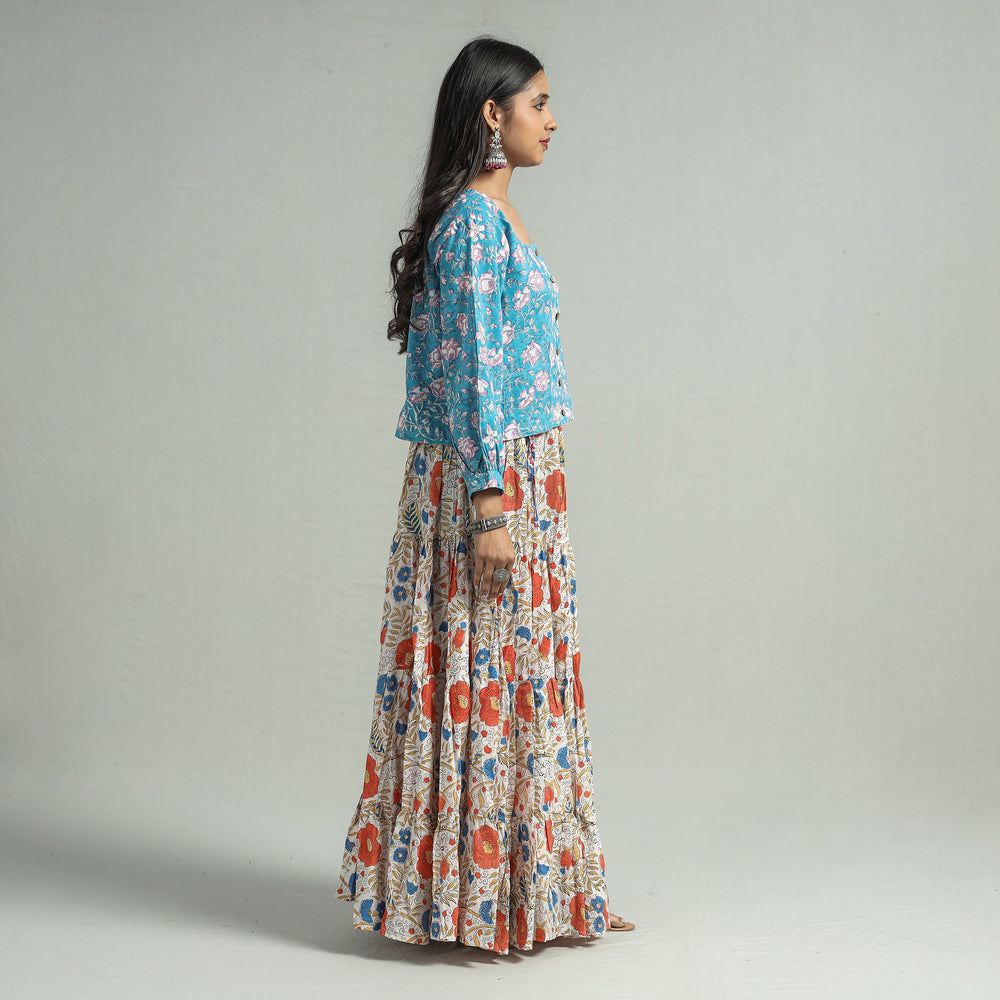 sanganeri long skirt 