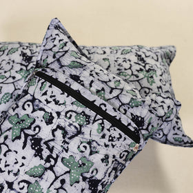 Hand Block Batik Print Pillow Covers (Set of 2) 23