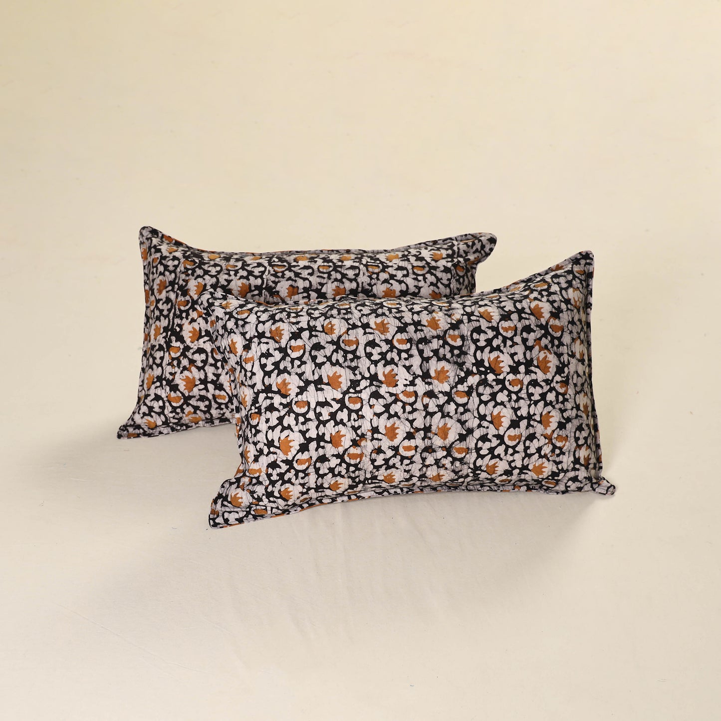 Hand Block Batik Print Pillow Covers (Set of 2) 24