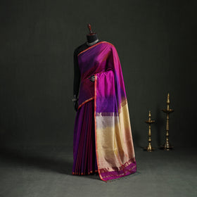 Handloom Kosa Pallu Maheshwari Silk Saree 24