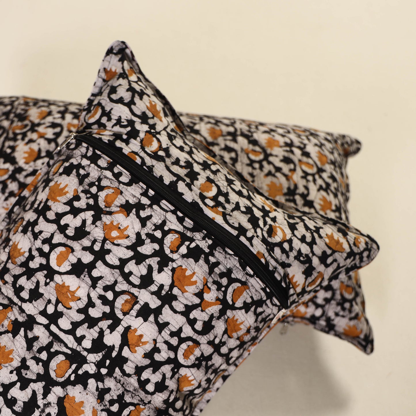 Hand Block Batik Print Pillow Covers (Set of 2) 24