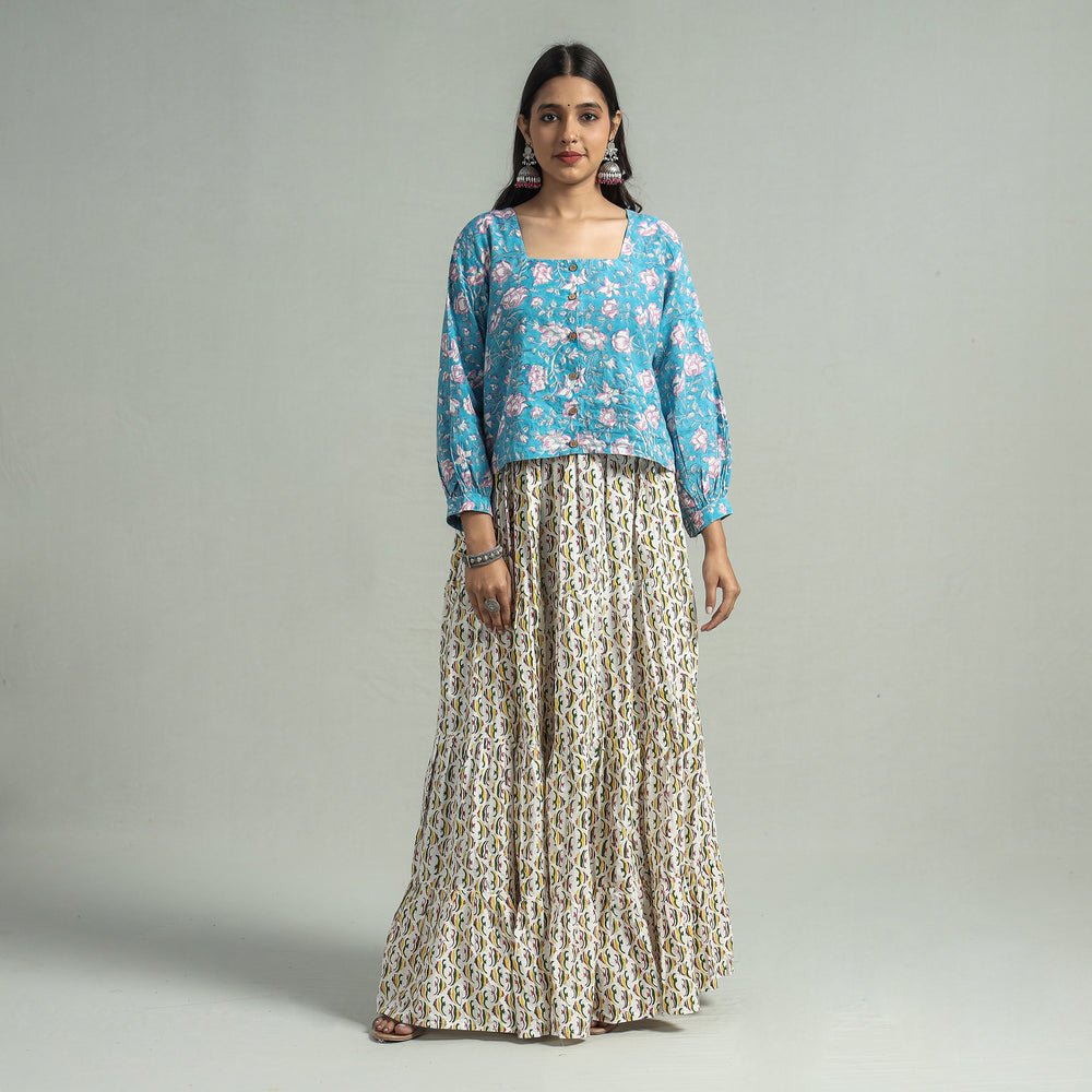 sanganeri long skirt 