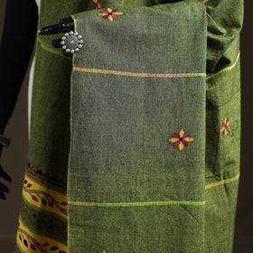 Kantha Hand Embroidered Khes Handwoven Cotton Dupatta 46