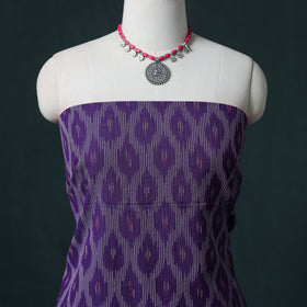 Pochampally Ikat Cotton Unstitched Dress Material: Kurta & Dupatta 06