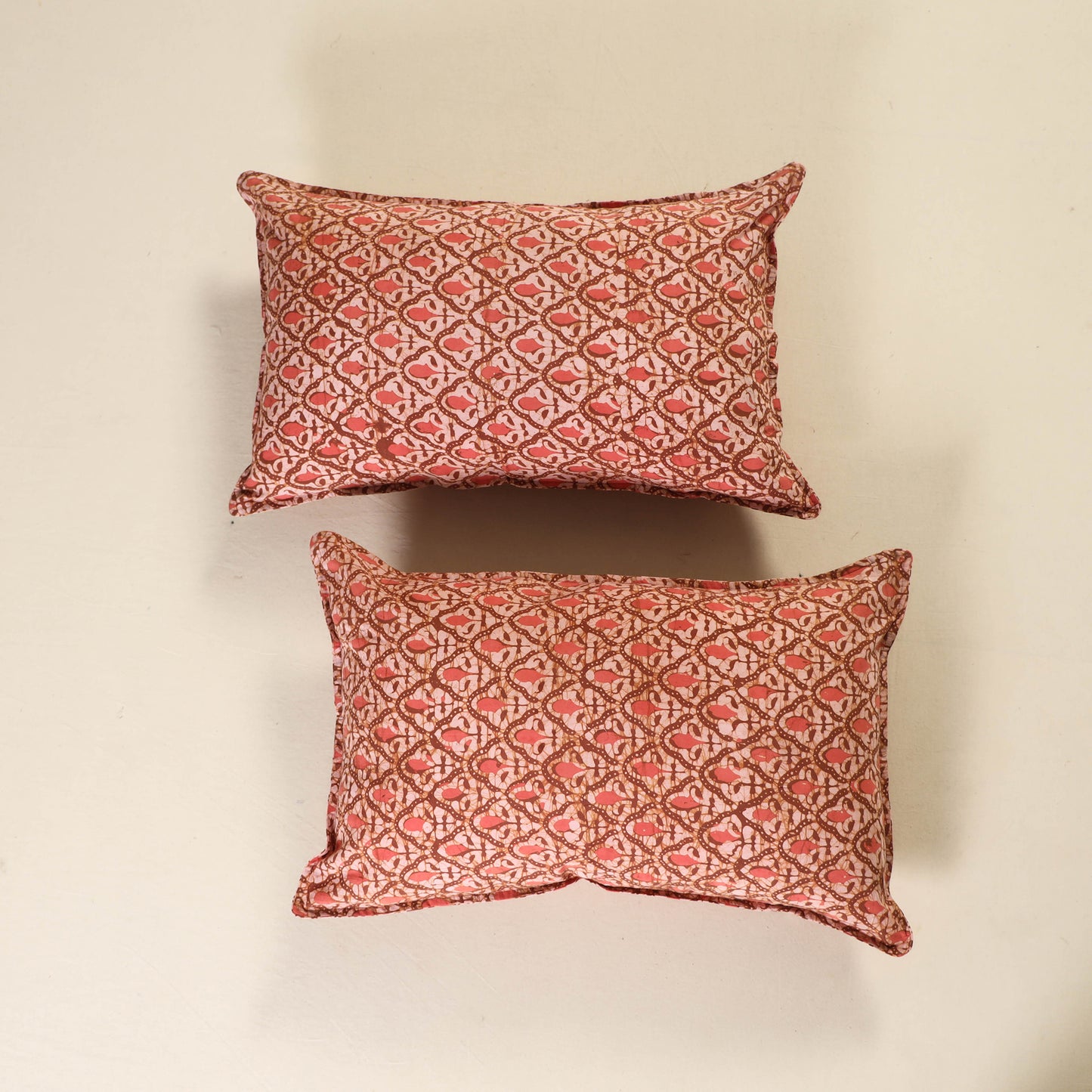 Hand Block Batik Print Pillow Covers (Set of 2) 25