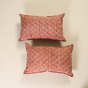 Hand Block Batik Print Pillow Covers (Set of 2) 25