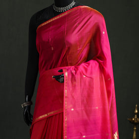 Handloom Zari Buti Maheshwari Silk Saree 26