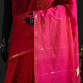 Handloom Zari Buti Maheshwari Silk Saree 26