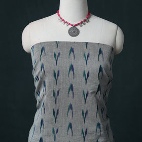Pochampally Ikat Cotton Unstitched Dress Material: Kurta & Dupatta 07
