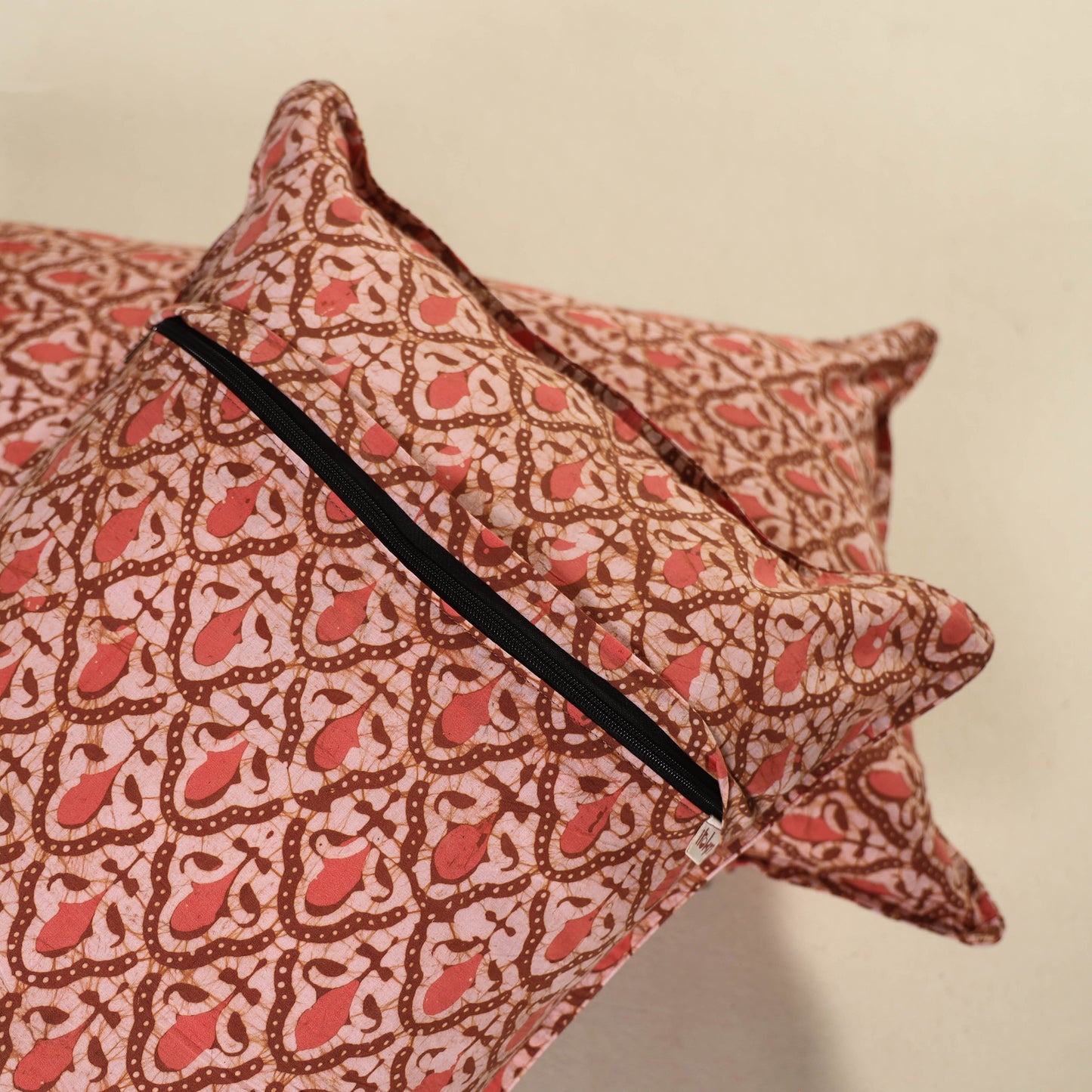 Hand Block Batik Print Pillow Covers (Set of 2) 25