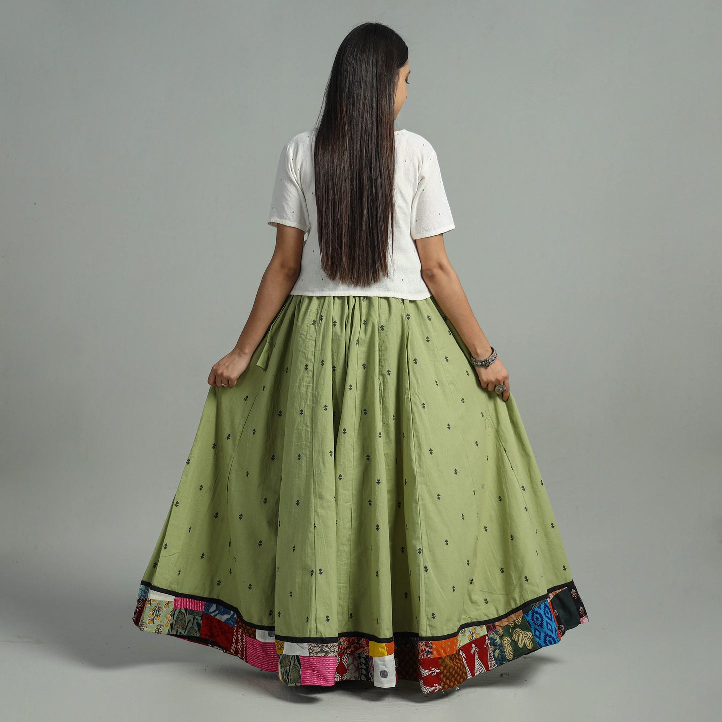 Jacquard Long Skirt