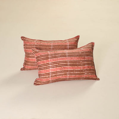 Hand Block Batik Print Pillow Covers (Set of 2) 26