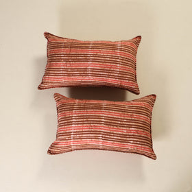 Hand Block Batik Print Pillow Covers (Set of 2) 26
