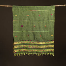 Kantha Hand Embroidered Khes Handwoven Cotton Dupatta 46