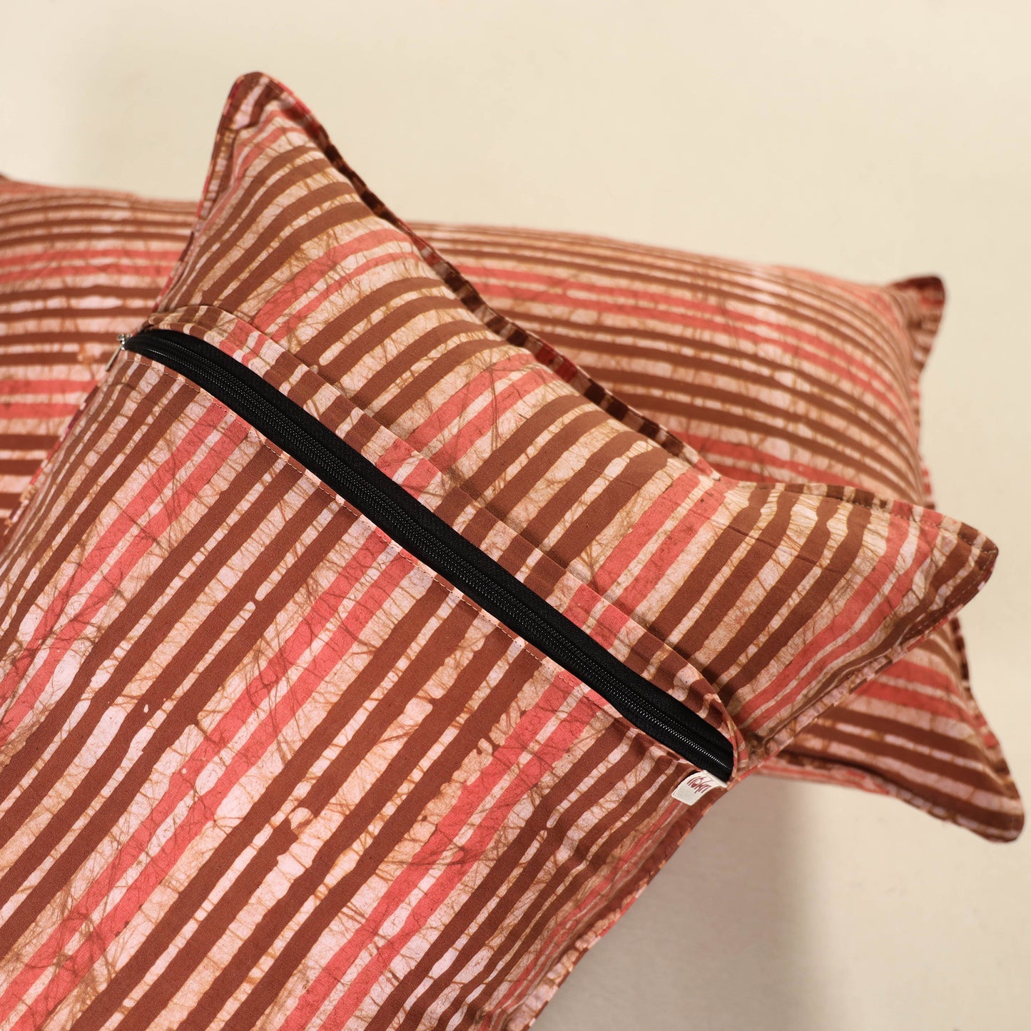 Hand Block Batik Print Pillow Covers (Set of 2) 26