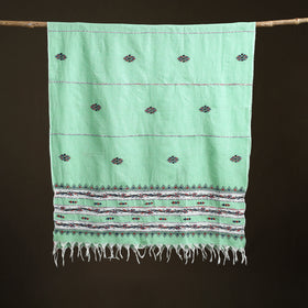 Kantha Hand Embroidered Khes Handwoven Cotton Dupatta 44