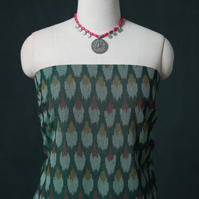 Pochampally Ikat Cotton Unstitched Dress Material: Kurta & Dupatta 08