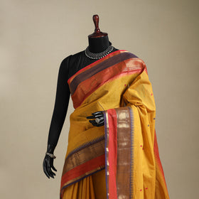 Yellow - kandangi thread buti chettinad cotton saree