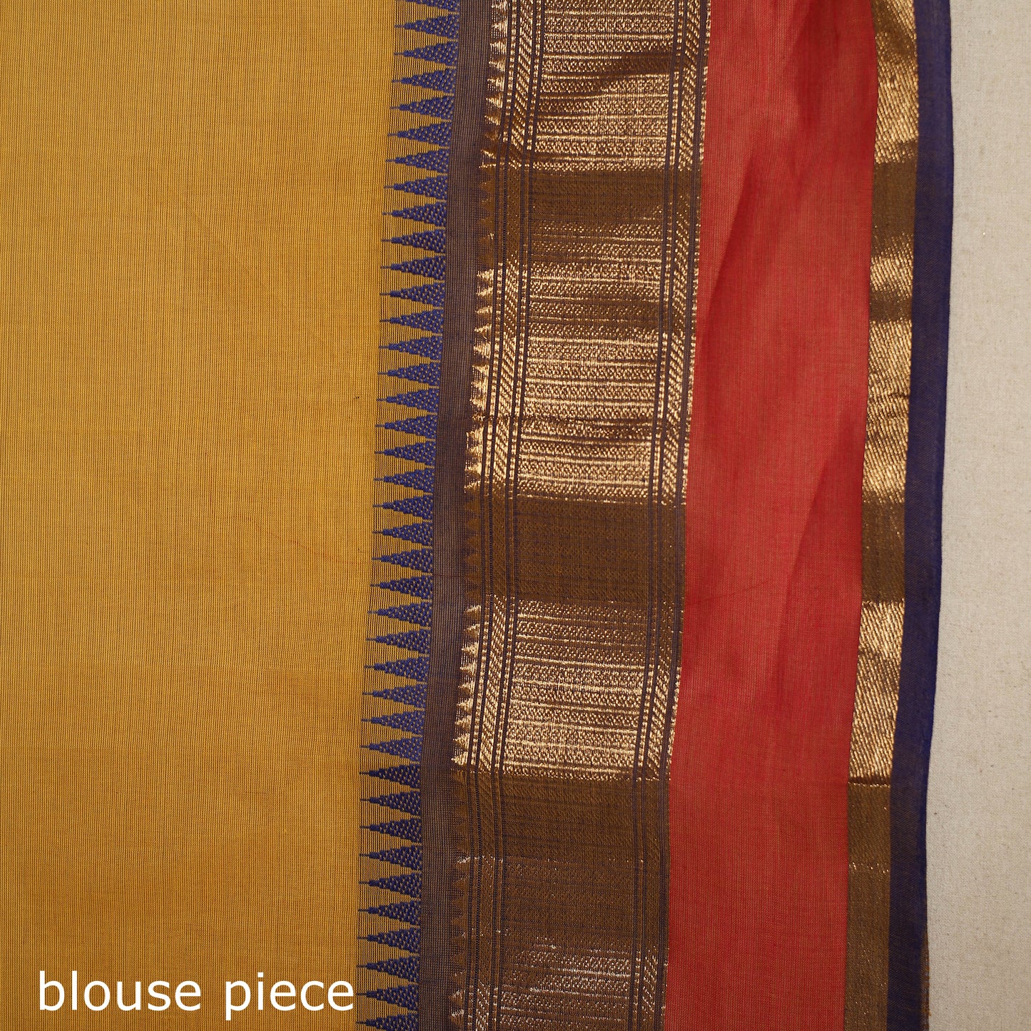Yellow - kandangi thread buti chettinad cotton saree
