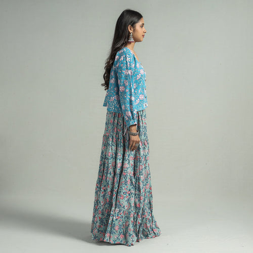 sanganeri long skirt 