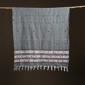 Kantha Hand Embroidered Khes Handwoven Cotton Dupatta 33