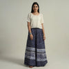 Buy Hand Batik Printed Running Stitch Cotton Long Skirt 52 Online l iTokri.com