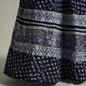 Buy Hand Batik Printed Running Stitch Cotton Long Skirt 52 Online l iTokri.com