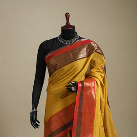 Yellow - kandangi thread buti chettinad cotton saree