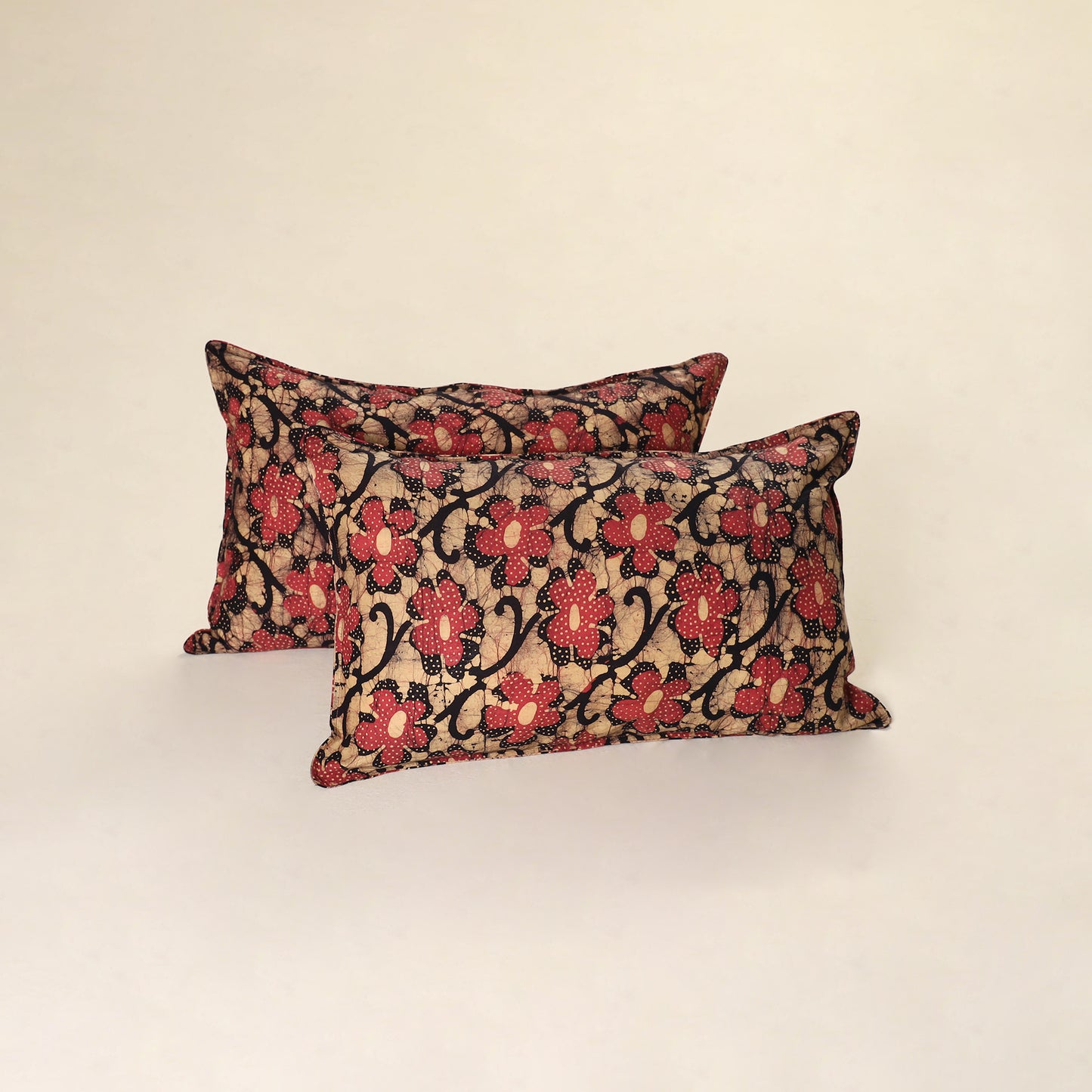 Hand Block Batik Print Pillow Covers (Set of 2) 72