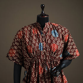 Ajrakh Hand Block Print Natural Dyed Cotton Short Kaftan 35