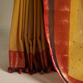 Yellow - kandangi thread buti chettinad cotton saree
