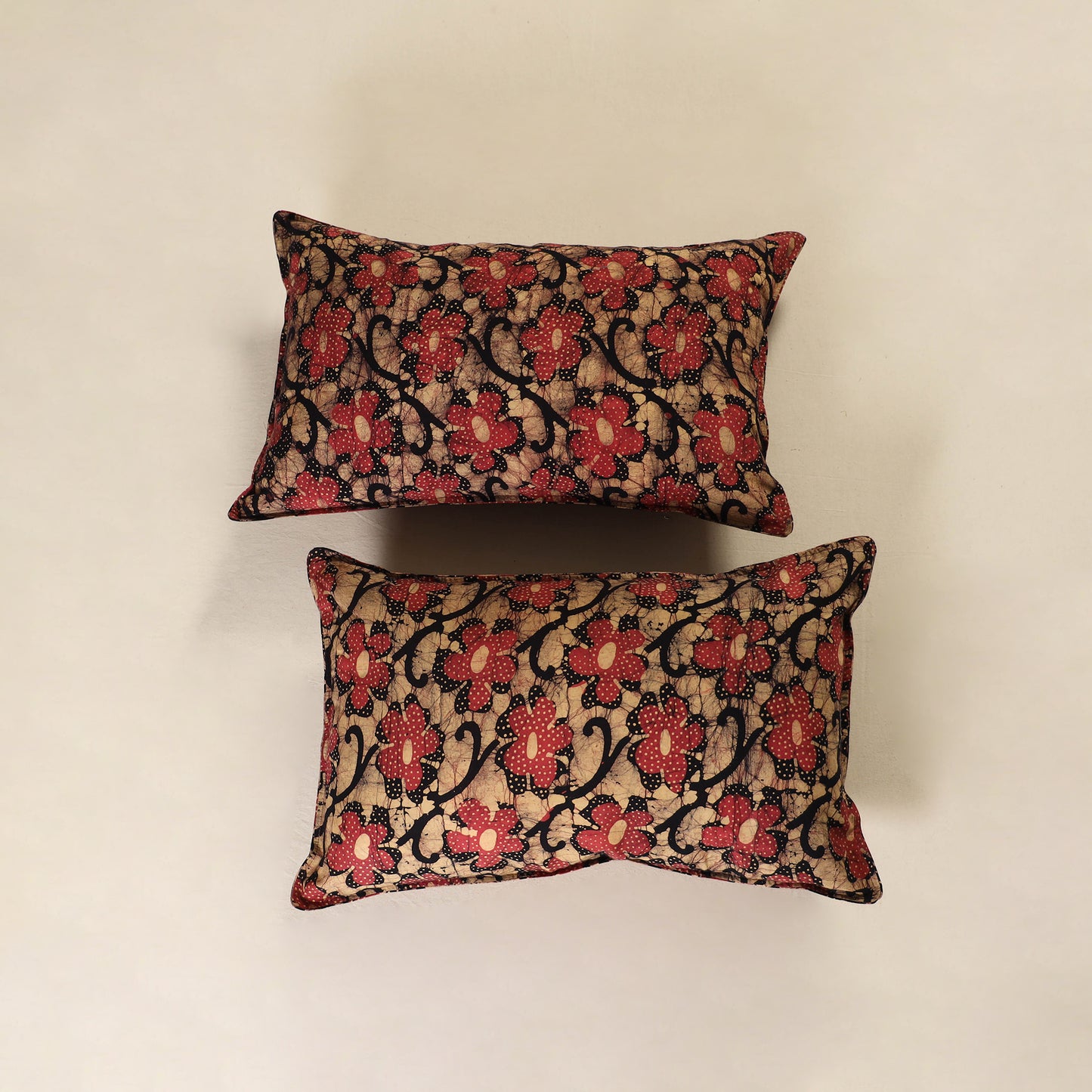 Hand Block Batik Print Pillow Covers (Set of 2) 72