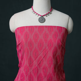 Pochampally Ikat Cotton Unstitched Dress Material: Kurta & Dupatta 12
