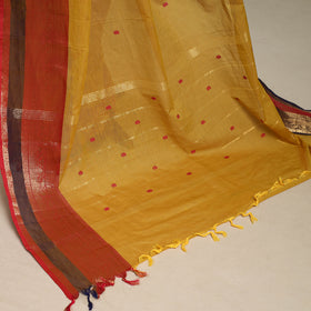 Yellow - kandangi thread buti chettinad cotton saree