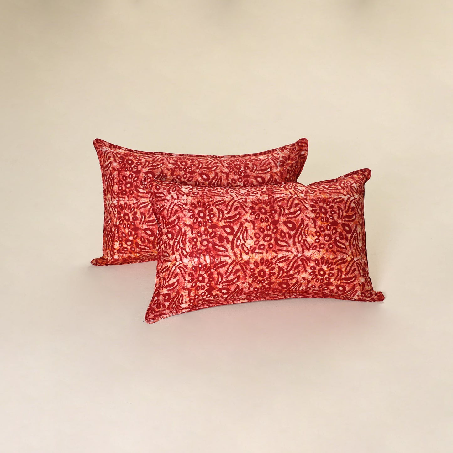 Hand Block Batik Print Pillow Covers (Set of 2) 71