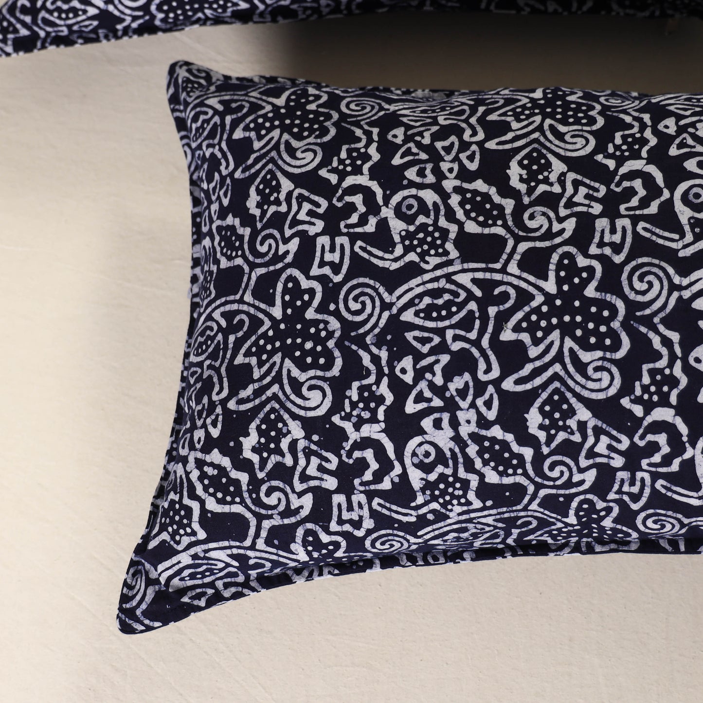 Hand Block Batik Print Pillow Covers (Set of 2) 32