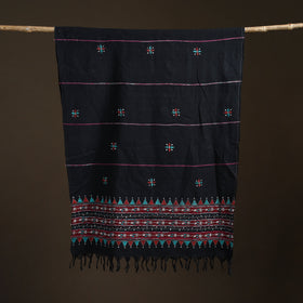 Kantha Hand Embroidered Khes Handwoven Cotton Dupatta 13